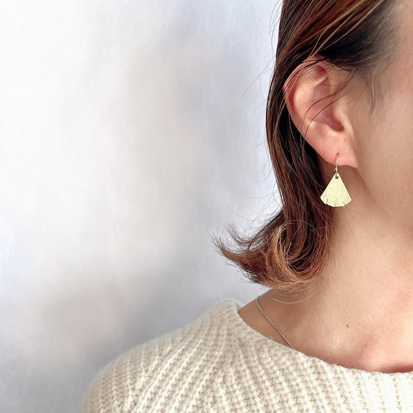 〝燈火〟ともしび　真鍮アクセサリー 5枚目の画像