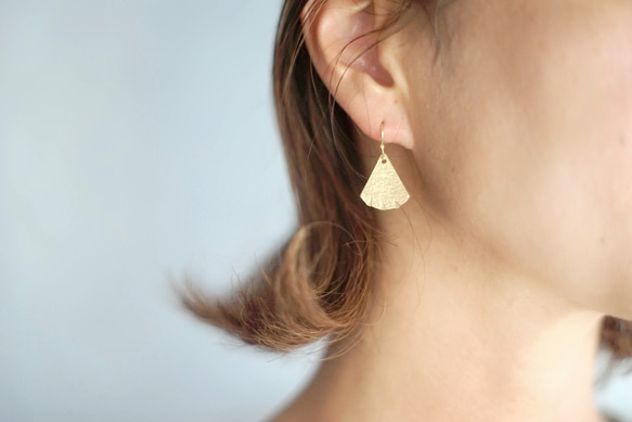 〝燈火〟ともしび　真鍮アクセサリー 3枚目の画像