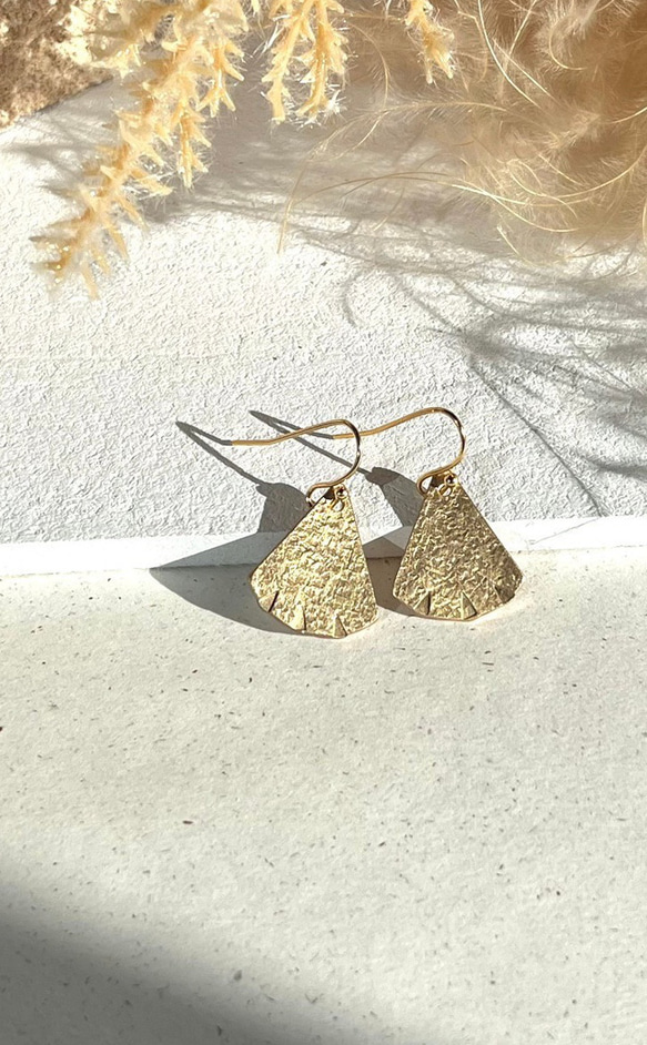 〝燈火〟ともしび　真鍮アクセサリー 4枚目の画像