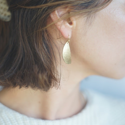 〝半月〟真鍮アクセサリー 5枚目の画像