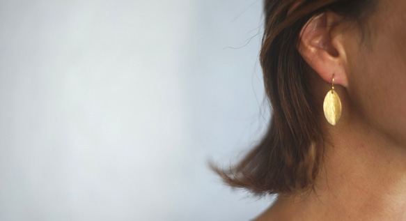 〝木漏れ日〟真鍮アクセサリー 3枚目の画像