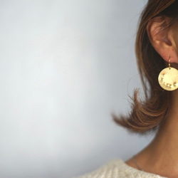 〝月輪〟真鍮アクセサリー 2枚目の画像