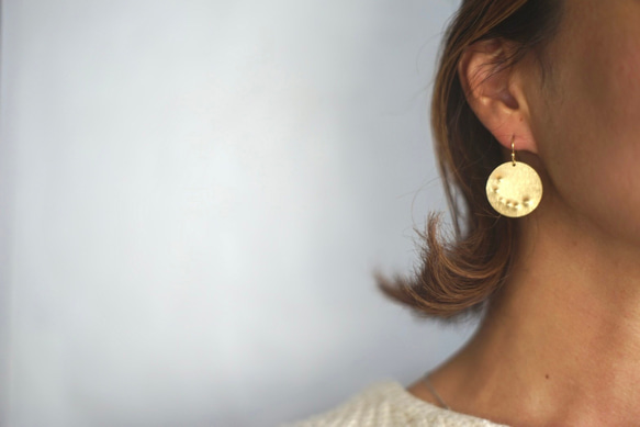 〝月輪〟真鍮アクセサリー 2枚目の画像