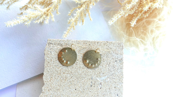 〝月輪〟真鍮アクセサリー 3枚目の画像