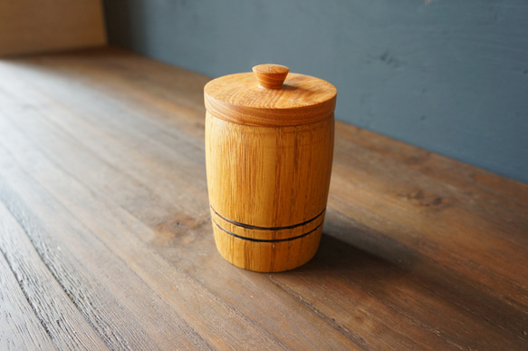 小物入れとしても 天然木のキャニスター【木 木製 調味料入れ】＃070