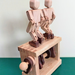 木のおもちゃ　オートマタ　Let's Tap　タップダンス 4枚目の画像