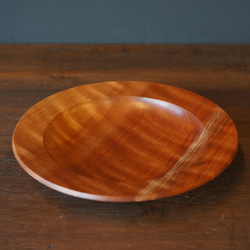 【木　皿　木製　食器】#114 マカバ 1枚目の画像