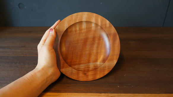 【木　皿　木製　食器】#114 マカバ 2枚目の画像
