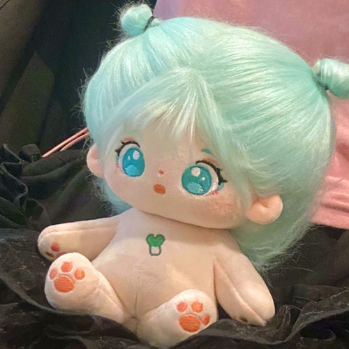 20cmぬいぐるみ 着せ替えぬいぐるみ ねね 元気アイドル少女 緑髪緑目