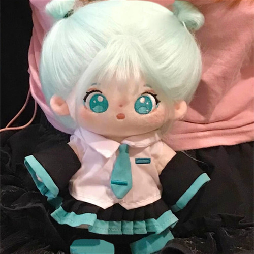 20cmぬいぐるみ 着せ替えぬいぐるみ ねね 元気アイドル少女 緑髪緑目