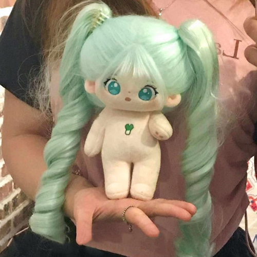 20cmぬいぐるみ 着せ替えぬいぐるみ ねね 元気アイドル少女 緑髪緑目