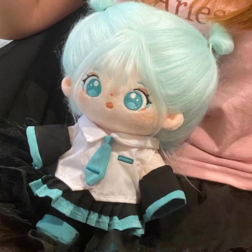 20cmぬいぐるみ 着せ替えぬいぐるみ ねね 元気アイドル少女 緑髪緑目