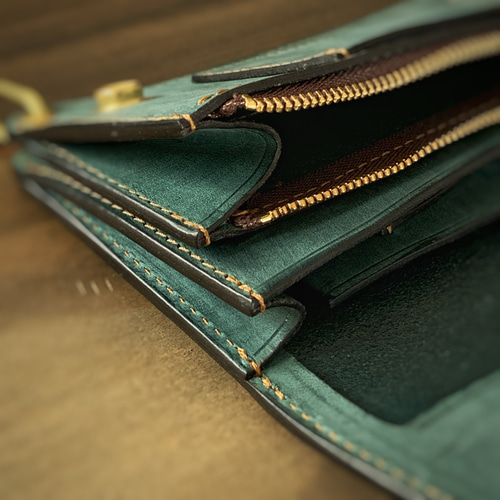 トラッカーウォレット　01-GR 緑　グリーン　長財布　本革 楽天市場】トラッカーズウォレット TYPE II グリーン【長財布/ロング