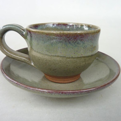 コーヒーカップ(御本手に緑釉） 2枚目の画像