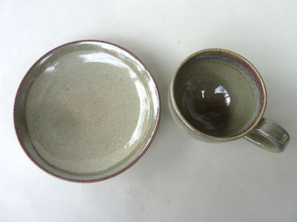 コーヒーカップ(御本手に緑釉） 3枚目の画像
