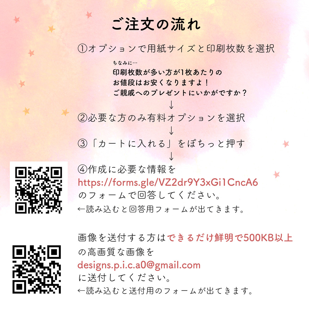 フィンガーペイントで作るお花の命名書 名入れ ベビーポスター クリア アクリル 透明 ファーストアート オーダーメイド