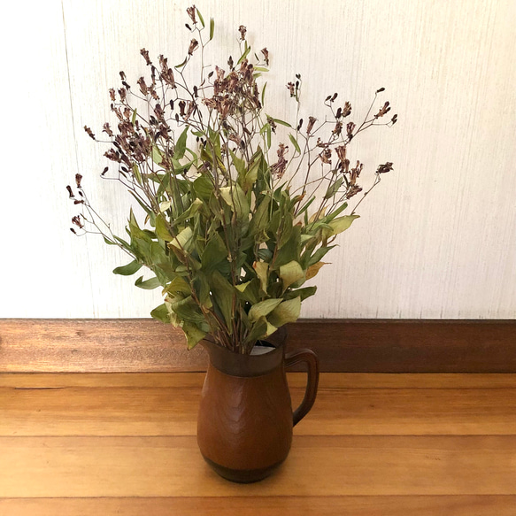 山野草 ホトトギス ボリューム スワッグ 43cm ＊ドライフラワー 茶花 2枚目の画像