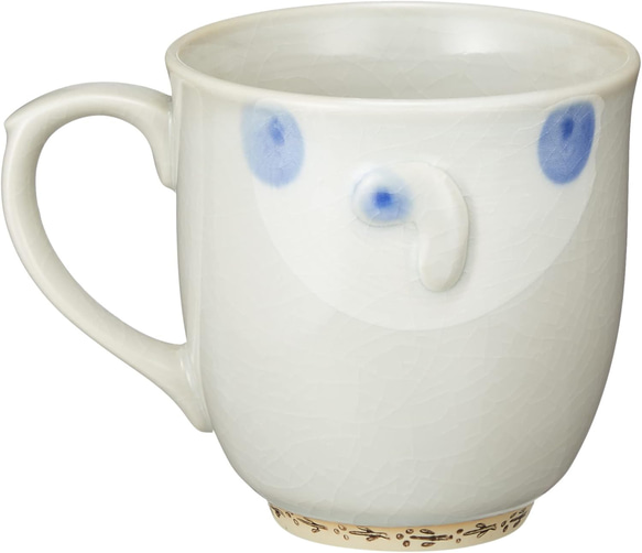 091-0024-0025　コーヒー マグ カップ 和陶器 和モダン /お魚としっぽネコマグ 2枚目の画像