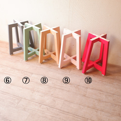 【在庫有】木製スツール　座面と脚が６０通りの組み合わせから選べる 4枚目の画像