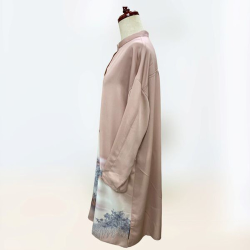 麻生地リメイクチュニック 麻生地リメイクチュニック