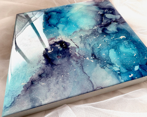 星空/ニュアンス/アルコールインクアート/インテリアパネル その他