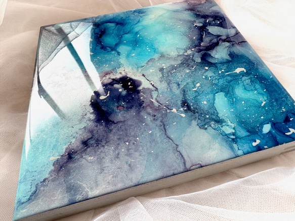 星空/ニュアンス/アルコールインクアート/インテリアパネル その他