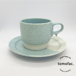 波佐見焼　スタックスマグ　ミニ&プレート　セット　tomofac（トモファク） 2枚目の画像