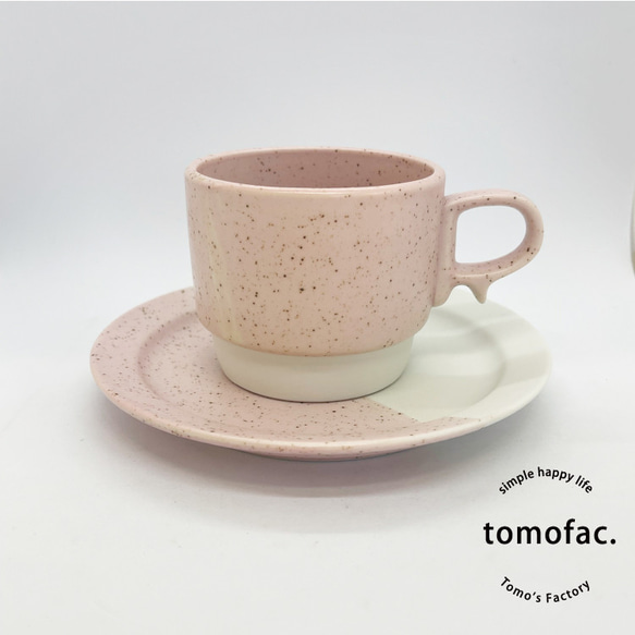 波佐見焼　スタックスマグ　ミニ&プレート　セット　tomofac（トモファク） 3枚目の画像