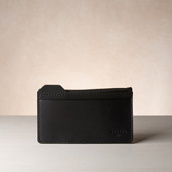 フラグメントケース new folder（1）【国産 レザー】 ミニ財布 コンパクト財布 本革 キャメル ブラック 10枚目の画像