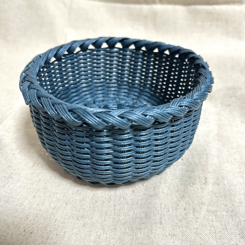 丸かご(小) バスケット 小物入れ ボウル型 エコクラフト 紙 丸かご(小) バスケット 小物入れ ボウル型 エコクラフト 紙