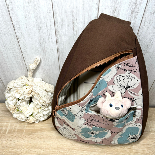 ボディバッグ しずく型 DX Cflower P 帆布 ボディバッグ・ウエスト