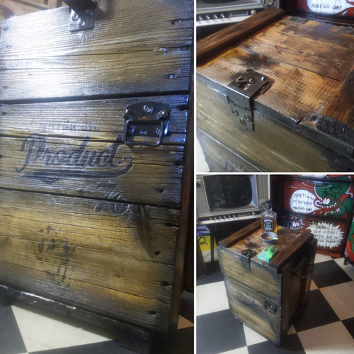 ヴィンテージ　木製　キャビネット　サイドテーブル　1 Side Cabinet / サイドキャビネット 〈ナイトテーブル・サイド