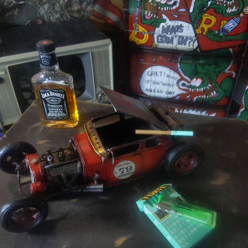 アメリカン雑貨 ホットロッドカー 灰皿 小物入れ シークレットボックス