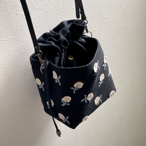 ミナペルホネンあおり巾着トートバッグ(ハンドメイド) あおり巾着トートバッグ×ミナペルホネン
