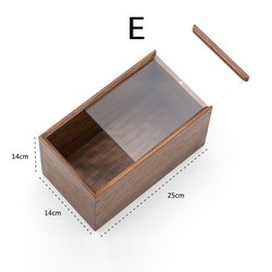 簡約設計木質配件收納胡桃木木製展示櫃壓克力盒人物盒 第10張的照片