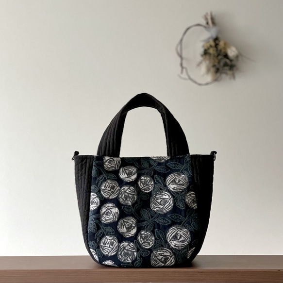 ハンドメイド　マルシェトートバッグ　ミナペルホネン　rosy トートバッグS rosy | mina perhonen/ミナ ペルホネン