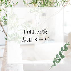 fiddler様専用ページ　イヤリングオーダー 1枚目の画像