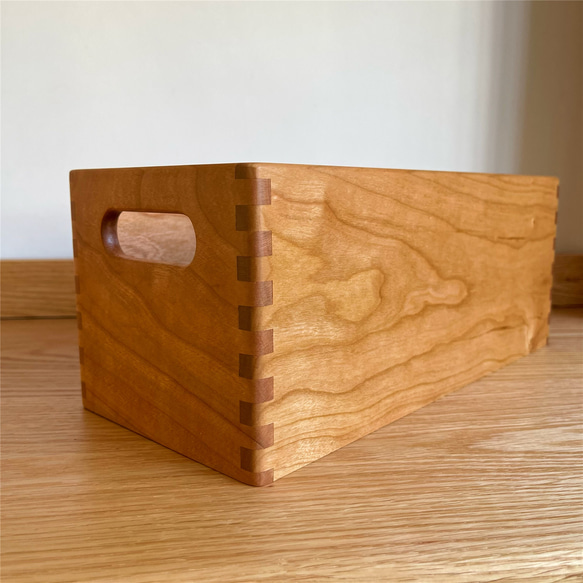 天然木盒橡木木盒 A4 收納尺寸木盒古董收納廚房 第6張的照片