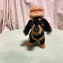 羊毛フェルト　ミニチュアダックス ミニチュアダックス・クリーム＊羊毛フェルト＊ | iichi 日々の暮らし