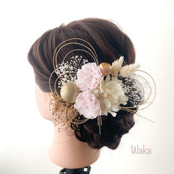 【桜×水引アレンジ】卒業式・結婚式・振袖・袴・ヘアアクセサリー・ヘッドパーツ/073 4枚目の画像