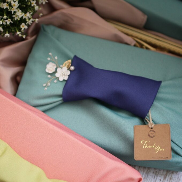 (風呂敷ラッピング)あんフラワークッキー15個入り お歳暮 食べられるお花！あんこのお花！ 5枚目の画像