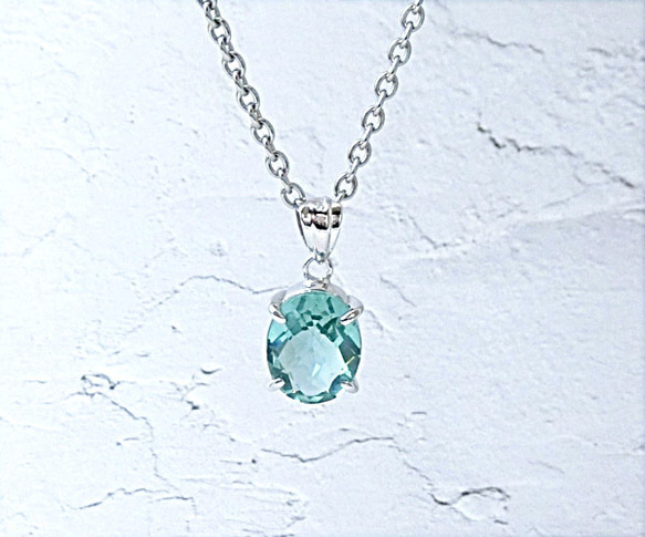 まるで最上級のパライバトルマリン。奇跡のように美しい！ シルバー