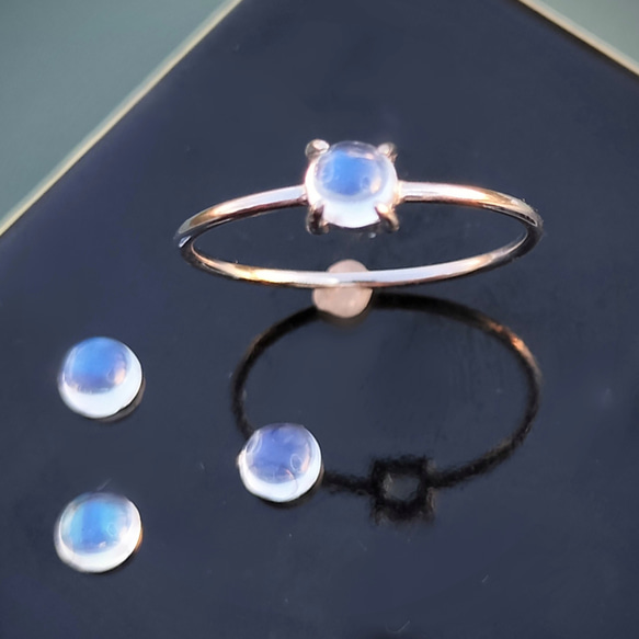 NOIR DE POUPEE K10 ロイヤルブルームーンストーン リング11号 11号