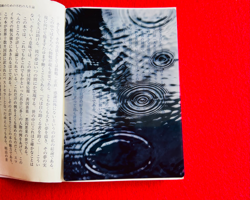 リアル透明栞 本の中に雨が降る⁈【雨】 しおり・ブックマーク 世界の