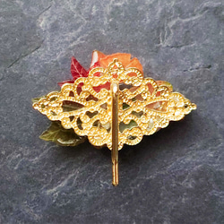 和柄蝶々-紅葉-のポニーフック 2枚目の画像