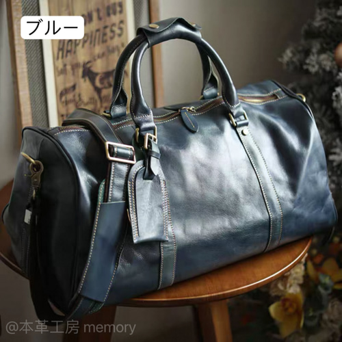 大容量旅行バッグ 2wayショルダーバッグ 荷物袋 牛革 ヴィンテージ 底