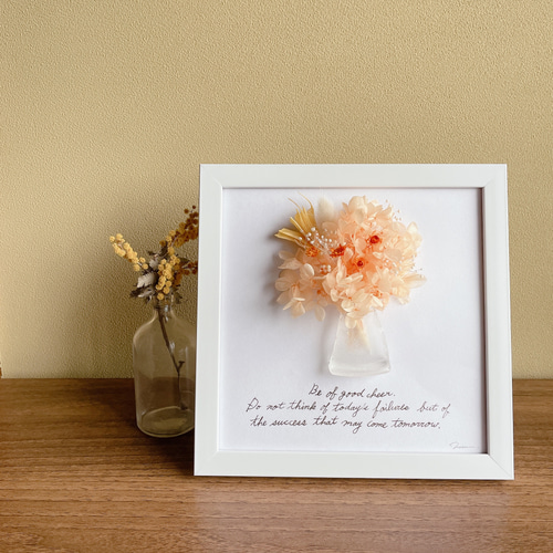 ハンドメイド シーグラスアート シーグラスフラワーアート 花のある