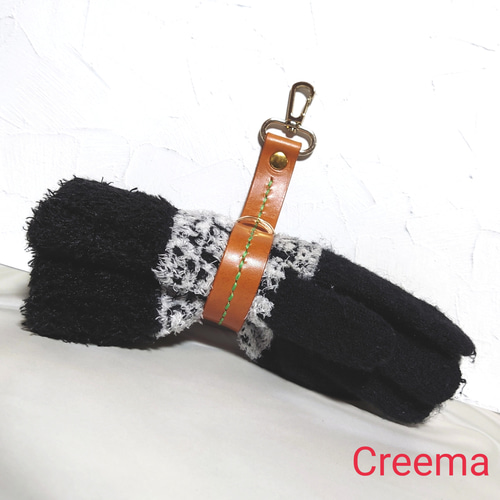 新作】☆グローブホルダー☆牛革 レザー 革 手縫い 一点物 その他