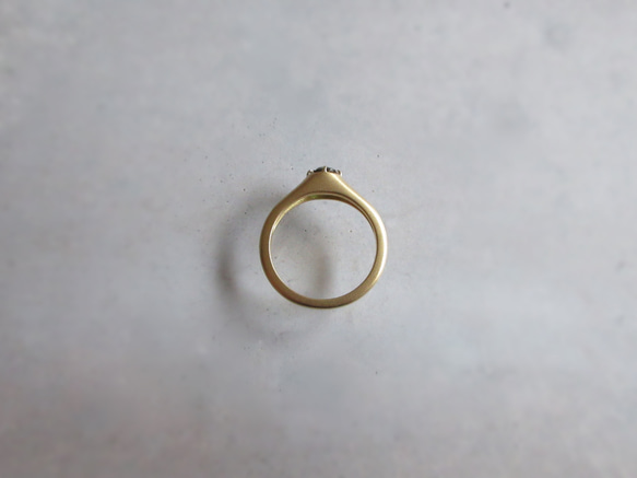K18 [稀有寶石] 俄勒岡日光石戒指 [優質顆粒] 第11張的照片