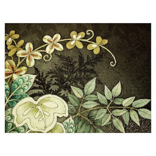 麻100%  染めぼかし　開き名古屋帯のみ出品です 麻100% 染めぼかし 開き名古屋帯のみ出品です